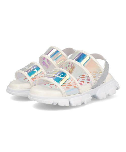 【クーポン配布中】MADFOOT! マッドフット キッズ クリアーサンダル 軽量 860006 ホワイト/コンビ シューズ 靴 サンダル ガールズ ブランド ASBeeのサムネイル