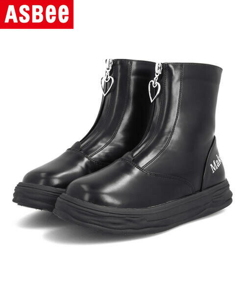 【クーポン配布中】Sweet Jelly スイートジェリー キッズ センタージップショートブーツ【低反発クッション】 870014 ブラックのサムネイル