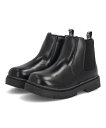 【クーポン配布中】MADFOOT! マッドフット キッズ サイドゴアショートブーツ 高反発クッション 240011 ブラック シューズ 靴 ブーツ ガールズ ボ...