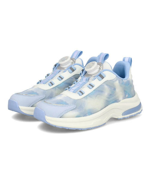 【クーポン配布中】MADFOOT! マッドフット キッズ ダイヤルシューズ 幅広3E ボリュームソールスニーカー 子供靴 250002 サックス シューズ 靴 スニーカー 運動靴 ガールズ ブランド ギフト プレゼント ラッピング ASBee アスビーのサムネイル