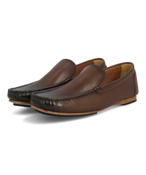 【クーポン配布中】madras MODELLO マドラスモデロ メンズ 本革ドライビングシューズ 幅広3E 接触冷感/抗菌防臭/消臭/抗ウイルス スリッポン DM5514 ブラウン シューズ 靴 カジュアルシューズ …