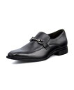 【期間限定 15%OFFクーポン配布中】MARIO VALENTINO(マリオバレンチノ) メンズ 本革ビットローファービジネスシューズ【幅広3E】 MR3038 ブラック