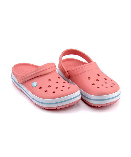 crocs(クロックス) CROCBAND レディースサンダル(クロックバンド) 11016 7H5 メロン/アイスブルー