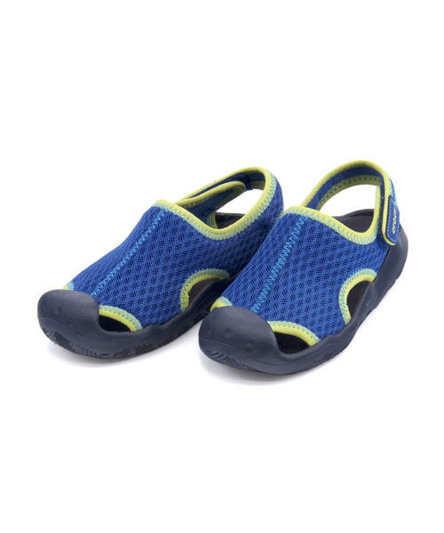 crocs(クロックス) SWIFTWATER SANDAL K キッズサンダル【超軽量】(スウィフトウォーターサンダルK) 204024 4HD ブルージーン/ネイビー