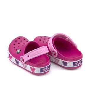 crocs クロックス CROCBAND MICKY FUN LAB LIGHTS K【光る靴】 キッズサンダル(クロックバンドミッキーファンラブライツキッズ) 204994 6X0 キャンディーピンク