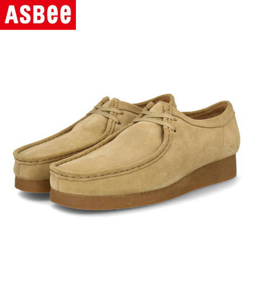 Clarks クラークス WALLABEE 2 WP 防水 メンズシューズ ワラビー2ウォータープルーフ 26166735 メープルスエード メンズ シューズ 靴 カジュアルシューズ レインシューズ レースアップ 防水・耐水シューズ ASBee アスビー