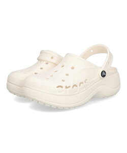 【クーポン配布中】crocs クロックス BAYA PLATFORM CLOG 2WAY 厚底レディースサンダル クロッグ サボ バヤプラットフォームクロッグ 208186 100 ホワイト 靴 サンダル ミュール コンフォートサンダル コンフォート ミドルヒールサンダル ミドルヒール