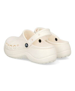 【クーポン配布中】crocs クロックス BAYA PLATFORM CLOG 2WAY 厚底レディースサンダル クロッグ サボ バヤプラットフォームクロッグ 208186 100 ホワイト 靴 サンダル ミュール コンフォートサンダル コンフォート ミドルヒールサンダル ミドルヒール