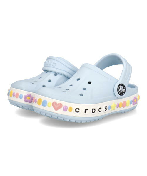 crocs クロックス BAYABAND CHARM BAND CLOG T 2WAY キッズサンダル サボ クロッグ バヤバンドチャームバンドクロッグT 208102 4JQ ミネラルブルー キッズ シューズ 靴 サンダル ガールズ プレゼント ラッピング ASBee アスビー