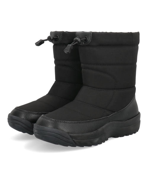 SUDASH ダテハキ メンズ スパイク付きウィンターブーツ【耐水/折りたたみ金属スパイク/防寒/あったかボア裏地/雪道対応】ミドル丈 55000 ブラック