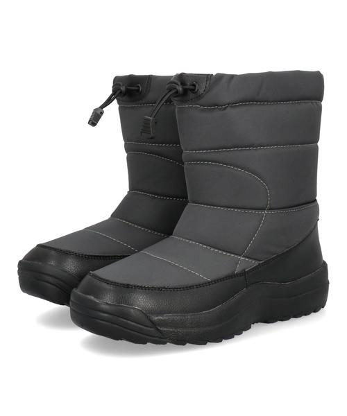 SUDASH ダテハキ メンズ スパイク付きウィンターブーツ【耐水/折りたたみ金属スパイク/防寒/あったかボア裏地/雪道対応】ミドル丈 55000 グレー