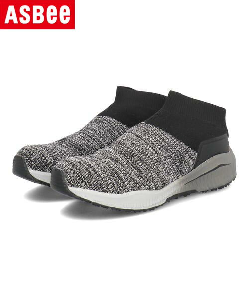 【クーポン配布中】MANDOM マンダム KNIT SOC つま先保護芯 幅広3E メンズ プロテクティブスニーカー 作業靴 ワーキングシューズ マンダムニットソック 202 EC グレー シューズ 靴 スニーカー スリッポン ハイカット ASBee