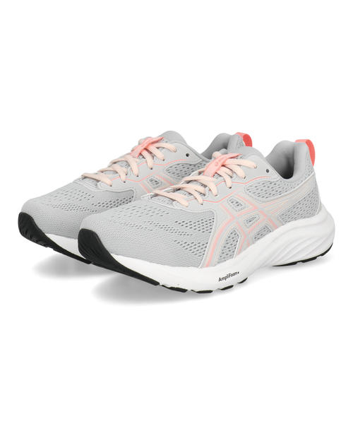ASICS アシックス GEL-CONTEND 9 WIDE 軽量 ワイド レディーススニーカー ランニングシューズ(ゲルコンテンド9) 1012B678 022 グレイシャーグレー/パールピンク