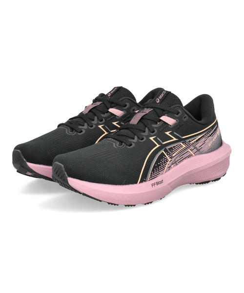 ASICS アシックス GT-1000 15【軽量】レディーススニーカー ランニングシューズ 1012B994 003 ブラック/タロパープル