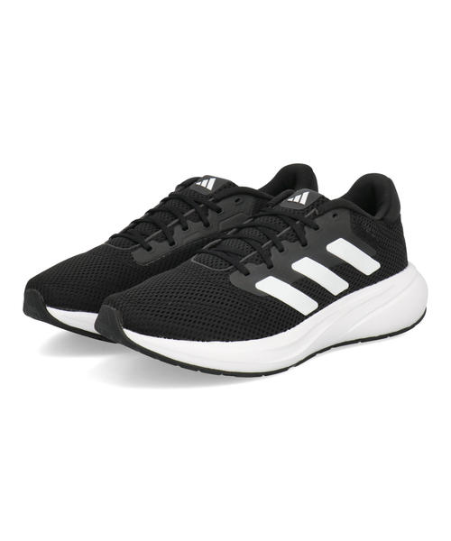 adidas アディダス RESPONSE RUNNER U レディーススニーカー ランニングシューズ(レスポンスランナーU) IH6100 コアブラック/フットウェアホワイト