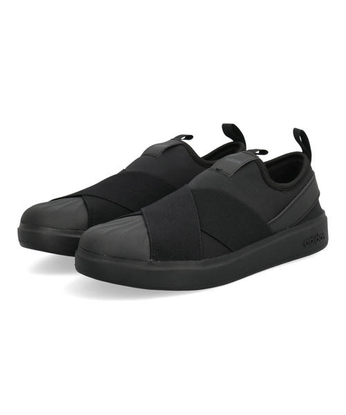 adidas アディダス STREETTALK SLIPON レディーススニーカー(ストリートトークスリッポン) KK0375 コアブラック/カーボン/コアブラック