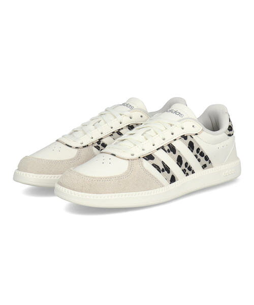 adidas アディダス BREAKNET SLEEK レディーススニーカー ロープロファイル(ブレイクネットスリーク) KI2639 コアホワイト/クリスタルリネン/カーキシックス