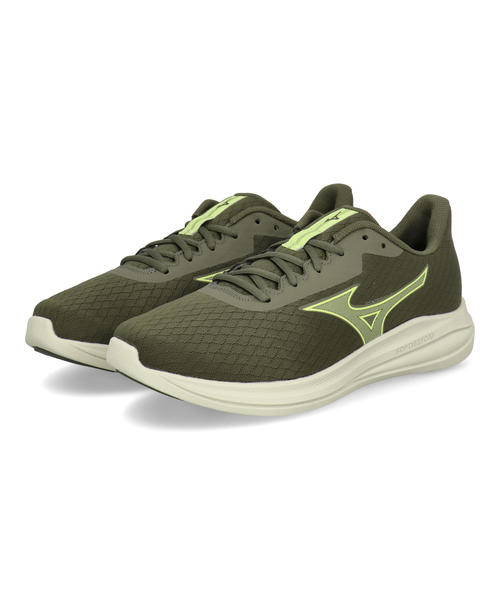 mizuno ミズノ PIONEROAD 3メンズスニーカー ランニングシューズ スーパーワイド(ピオネロード3) K1GR260901 オリーブ