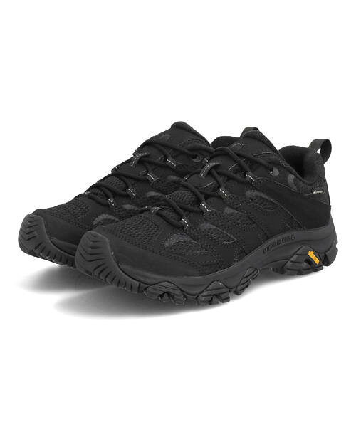 MERRELL メレル MOAB 3 SYNTHETIC GORE-TEX 防水透湿 レディースアウトドアシューズ モアブ3シンセティックゴアテックス J500426 ブラック/ブラック ハイキングシューズ トレッキング ハイキング ローカット 雨 雪
