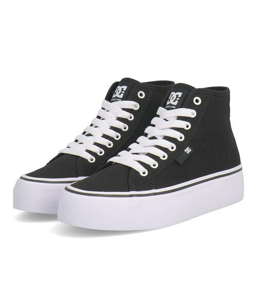 DC SHOES ディーシーシューズ WS MANUAL HI PLATFORM レディーススニーカー ウィメンズマニュアルHIプラットフォーム DW231007 BKW ブラック/ホワイト レディース シューズ 靴 スニーカー ハイカット ミッドカット