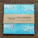 中川政七商店 かや織ふきん LISA LARSON マイキー ブルー [蚊帳生地 かや生地 かや織 ふきん フキン 布巾 吸水 キッチンクロス 食器 グラス 皿...