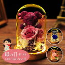 母の日 イルミネーション 光る プリザーブドフラワー 薔薇 バラ ROSE ローズ オーナメント 花 枯れない花 ギフト フラワーボックス バレンタインデー ク...