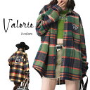 【お買い物マラソン限定★ポイント最大P46倍】チェックシャツ 長袖 Valerie レディース メンズ 秋冬 ネルシャツ ユニセックス ロング丈 ゆったり レトロ 厚手 羽織り オーバーサイズ フランネルシャツ アメカジ