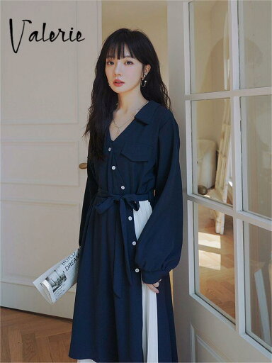 シャツワンピース Valerie ワンピース ロング プリーツ お出かけ 上品 痩せて見える 大人 ワンピース サイドプリーツ ロングワンピース 長袖 女性 シャツワンピース Valerie ワンピース ロング プリーツ お出かけ 上品 痩せて見える 大人 ワンピース サイドプリーツ ロングワンピース 長袖 女性