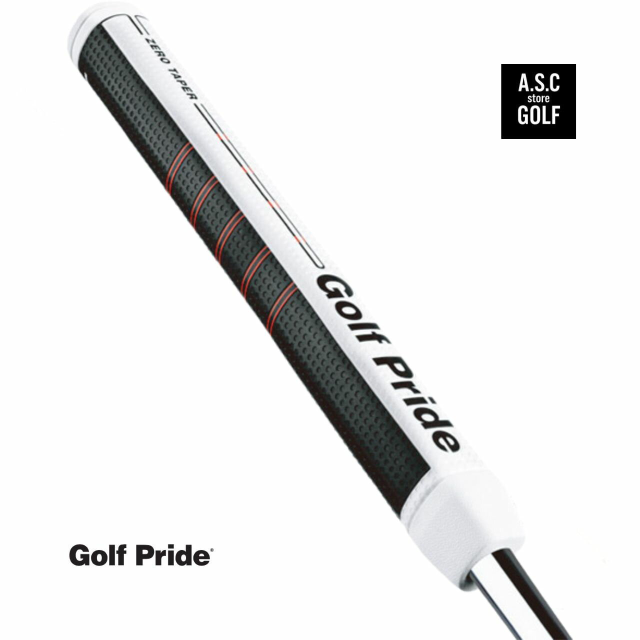 安定したストロークへ導く新発想デザイン GOLF PRIDE ZERO TAPER GOLF PRIDE（ゴルフプライド）が提案する パッティングの安定性を追求した 「ZERO TAPER（ゼロテーパー）」。 左右の手の力感を整えやすく、 ストローク中の余計な動きを抑えることで、 より安定したパッティングをサポートします。 ■ ZERO TAPER設計 一般的なパターグリップとは異なる ZERO TAPER設計により、 手元のフィーリングを均一化。 両手のバランスを取りやすく、 インパクト時のフェース向きの安定に貢献します。 ■ 安定したフェースコントロール 利き手に頼りすぎない自然な握りを促し、 ストローク中のブレを軽減。 フェースをスクエアに戻しやすく、 再現性の高いパッティングを目指せます。 ■ 一貫したフィーリング 手のポジションが安定しやすく、 ショートパットからロングパットまで 一貫したフィーリングを得やすいのも特長です。 距離感と方向性の両立を求める方におすすめです。 ■ こんな方におすすめ ・パターの方向性を安定させたい方 ・手首の余計な動きを抑えたい方 ・フェースをスクエアに戻しやすくしたい方 ・再現性の高いストロークを目指したい方 ■ ご注意（重要） 本商品はパター用グリップ単体での販売となります。 装着には別途グリップ交換作業が必要です。 モデルによりサイズ感やフィーリングが異なる場合がございますので、 ご確認のうえお選びください。