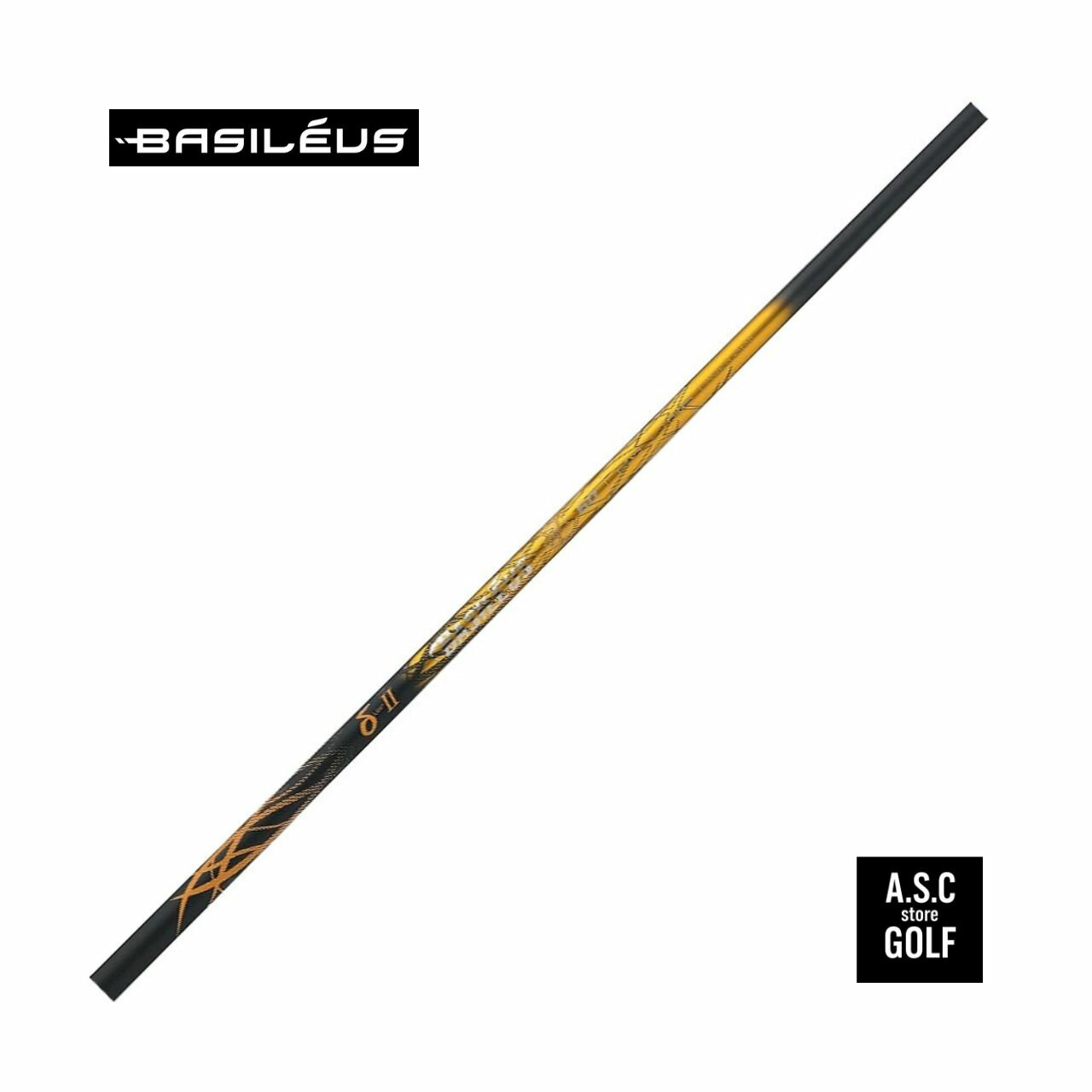 つかまりすぎない。強弾道で押し込むデルタ Basileus δ2（バシレウス デルタ2） Basileus（バシレウス）の中でも、 強弾道・低スピン傾向を求めるゴルファーに人気のモデルが δ2（デルタ2）です。 シャフトが走りすぎず、当たり負けしにくい剛性感により、 叩いても吹け上がりにくいフィーリング。 「球が上がりすぎる」「スピンが多くて飛ばない」 そんな悩みを持つ方におすすめです。 ■ δ2の特徴（低スピンで前に伸びる） δ2は、インパクトでのロフトが増えすぎにくく、 スピン量が増えやすい方でも抑えやすい設計。 そのため、風に負けない強い弾道で 前に伸びる飛距離を狙いやすいモデルです。 「キャリーだけでなく、ランまで含めて飛ばしたい」 という方にもおすすめです。 ■ 叩いても左が怖くない（走りすぎない挙動） δ2は、先が過度に走るタイプではなく、 フェースが返りすぎにくいフィーリング。 そのため、つかまりすぎによる引っかけや、 左へのミスを抑えたい方にも向いています。 「しっかり叩きたいけど、左が怖い」 という方におすすめです。 ■ 当たり負けしにくい剛性感（再現性を高める） δ2は、スイング中の余計な動きが出にくく、 インパクトでの当たり負けもしにくい設計。 ミスヒット時でも挙動が安定しやすく、 方向性・再現性の向上にもつながります。 飛距離性能だけでなく、 安定感も求める方におすすめです。 ■ こんな方におすすめ ・球が上がりすぎる／スピンが多い方 ・吹け上がりを抑えて強弾道で飛ばしたい方 ・つかまりすぎるシャフトが苦手な方 ・叩いても左へのミスを抑えたい方 ・低スピン系でも安定感が欲しい方 ■ ご注意（重要） 本商品はシャフト単体での販売となります。 スリーブ・グリップ装着は別途作業が必要です。 長さ調整（カット）をご希望の場合は、 ご購入後にご希望スペックをお知らせください。