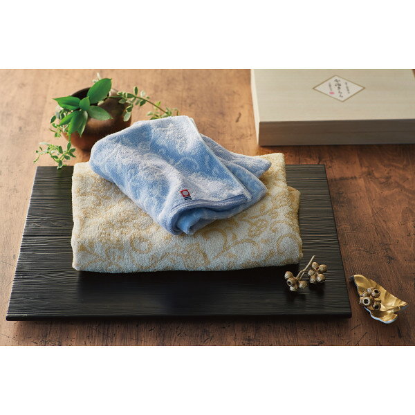 今治きらら フェイス・ハンドタオルセット（木箱入）