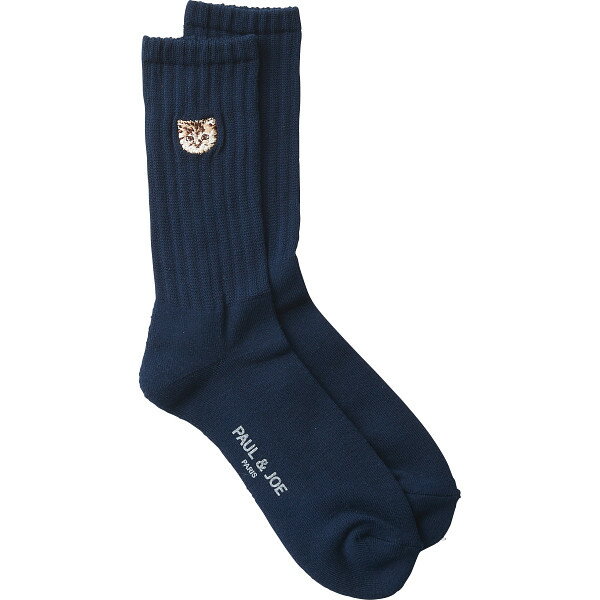 【ブラックフライデー開催中!要エントリー】ポール&ジョー メンズソックス アメリブワンポイント刺繍