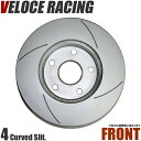 VELOCE RACING ヴェローチェレーシング ブレーキローター CS4 パターン 4本スリット(カーブ) フロント左右2枚セット SUBARU レガシィツーリングワゴン 型式 BGA 年式 93/9～98/6 品番 3612767