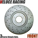 VELOCE RACING ヴェローチェレーシング ブレーキローター DDC3P パターン ディンプル フロント左右2枚セット TOYOTA クラウン 型式 MS135/MS137 年式 89/8～91/10 品番 3119055