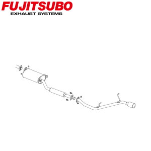 フジツボマフラー FUJITSUBO 車 A-S デリカD:5 DBA-CV4W H22.1～H23.12 350-30731 ステッカー付き