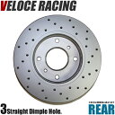 VELOCE RACING ヴェローチェレーシング ブレーキローター DDS3P パターン ディンプル リア左右2枚セット MAZDA ラピュタ 型式 HP22S 年式 01/4~06/1 品番 3754008(2)
