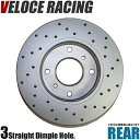 VELOCE RACING ヴェローチェレーシング ブレーキローター DDS3P パターン ディンプル リア左右2枚セット MITSUBISHI デリカD:5 型式 CV4W 年式 10/01～11/12 品番 3456056