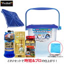 プロスタッフ 洗車バケツセット 5点セット 踏み台 乗れるバケツ 洗車キズ防止 ハイルーフ ホース固定 らくのりバケツ らくおき砂落とし ガチアワシャンプー キ...