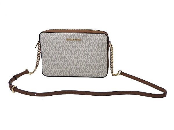 樂天商城 - MICHAEL KORS マイケルコースショルダーバッグ 35F8GTTC3BPVCキャンバス バニラ(ホワイト・キャメル系)【中古】【送料無料】【質屋出品】