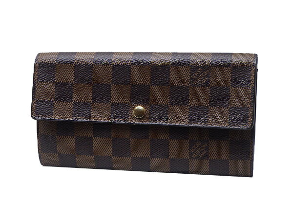 LOUIS VUITTON ルイ・ヴィトンポルトフォイユ・サラ N61734ファスナー付長財布 ダミエライン