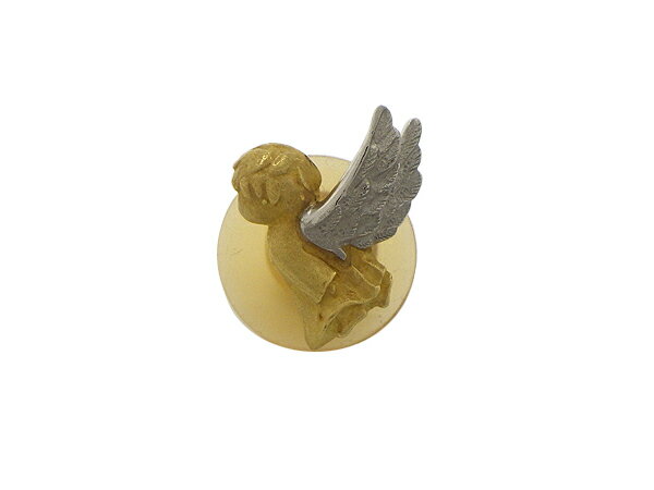 タイタック タイピンP/K Pt900/K18(プラチナ/ゴールド)天使 エンジェル【中古】【送料無料】【質屋出品】