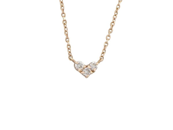 4℃ ヨンドシーネックレス K10PG(ピンクゴールド)ダイヤモンド チェーン長さ【実寸】36-39.7cm【中古】..