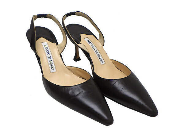 樂天商城 - MANOLO BLAHNIK マノロ ブラニクパンプス サイズ35 1/2(22.5cm相当)本革 ブラウン系【中古】【質屋出品】
