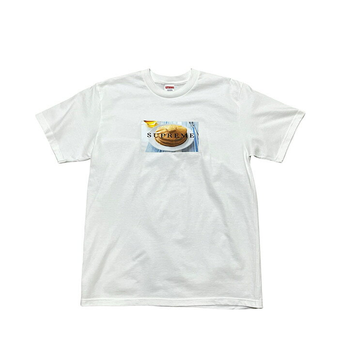 「新品」2025SS Supreme Week1 Pancakes Tee(シュプリームパンケーキ半袖Tシャツ) 正規品ユニセックス ホワイト ブラック ストリート ギフト プレゼント