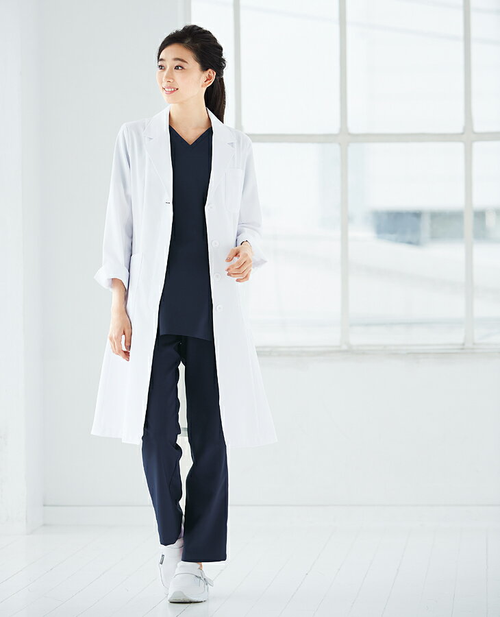 【メール便送料無料】白衣 女性 ナースウェア 医療用 パンツ ドクター マルチジャケット 制服 ユニフォーム クリニック 病院 半袖 看護師 医師 FOLK 白衣 メディカル 大きいサイズ 小さいサイズ[M便 1/2]