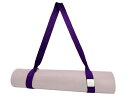 (TEEYAR) ヨガマット ストラップ スリング 丈夫 ポリエステル コットン ヨガマット キャリア/ヨガストラップ 調節可能なループ付き. 2年間の品質保証 (160 x 3.8 cm, 紫の)