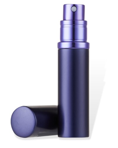 ASADAYS アトマイザー香水 旅行用 詰め替え容器 香水スプレーポンプ ボトル トラベルサイズボトル 香水噴霧器 アルミカバー ミニ コンテナ 5ml (紫)
