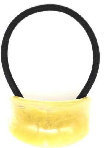 アセチ ヘアゴム ウェーブ (イエロー)