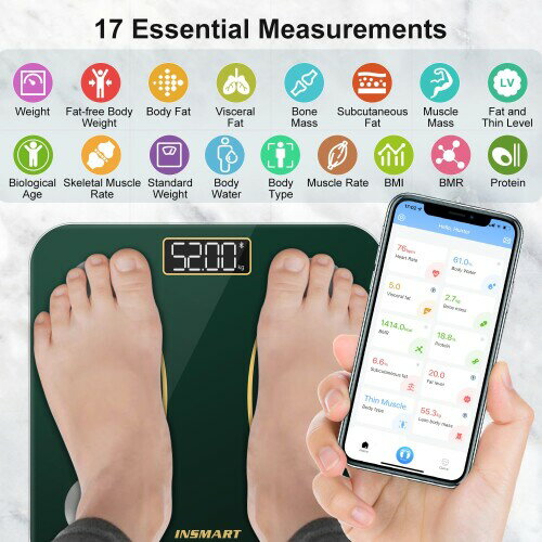体重計 インスマート 体脂肪計・体組成計 スマホ連動 260H
