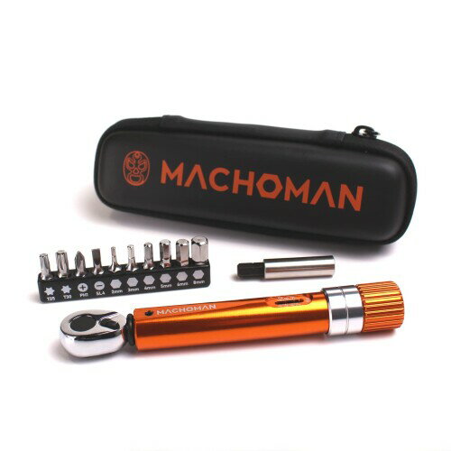 MACHOMAN 1/4" ドライブ ポケット トルク レンチ 2-14Nm、10 個のビットと磁気ビット ホルダーのセット..
